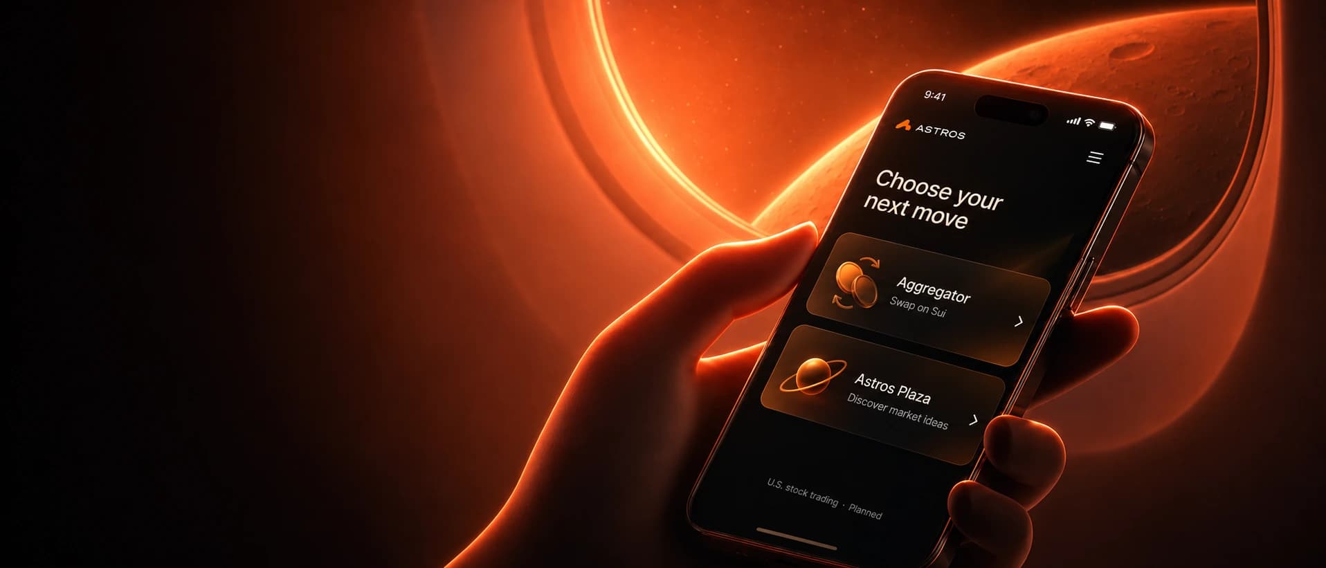 Astros Aggregator and Plaza mobile interface