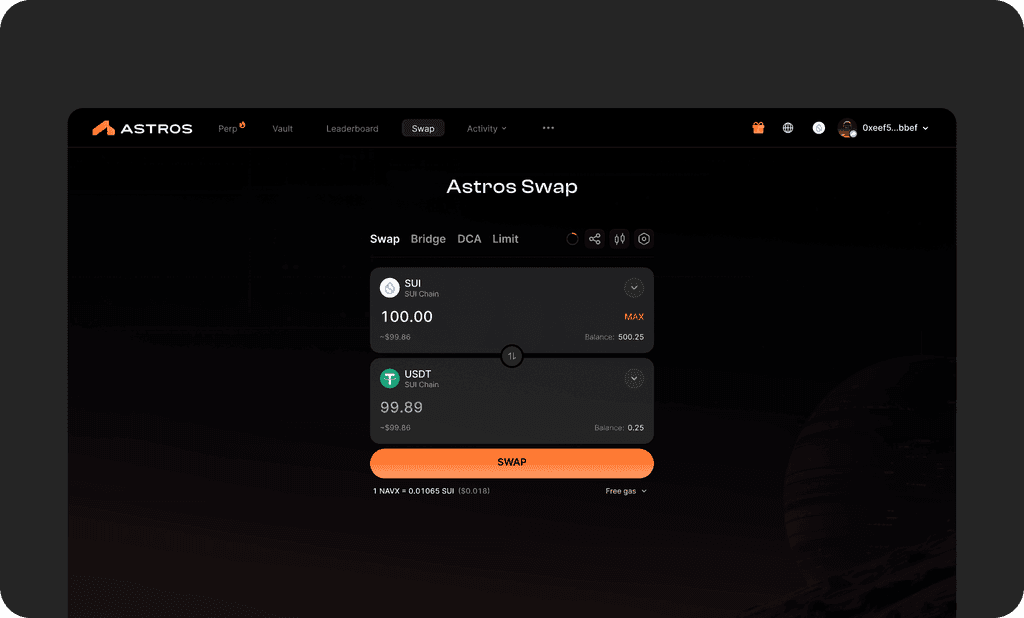 Aggregator swap interface